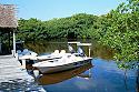 Excellent skiffs at Playa Blanca Lodge located on Mexico's Yucatan peninsula