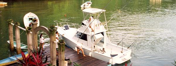 One of Aguila de Osa's Sportfishing Boats