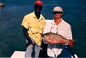 Capt. Johnston with Andros Island Bonefish Club guide