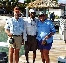 Jean, Turneffe Guide and Andy