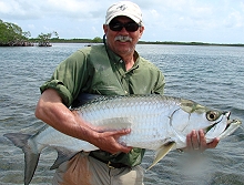 Turneffe Island Lodge - Peter with a nice tarpon