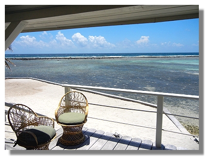 Turneffe Flats porch view